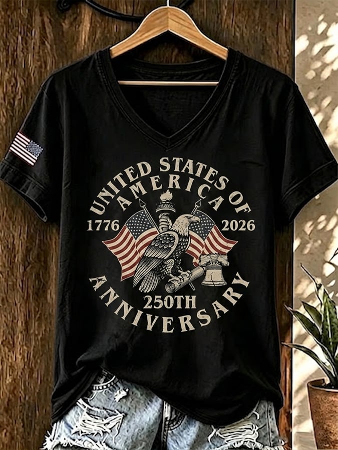 Women's Celebrating 250 Years of American Print Short-Sleeve T-Shirt