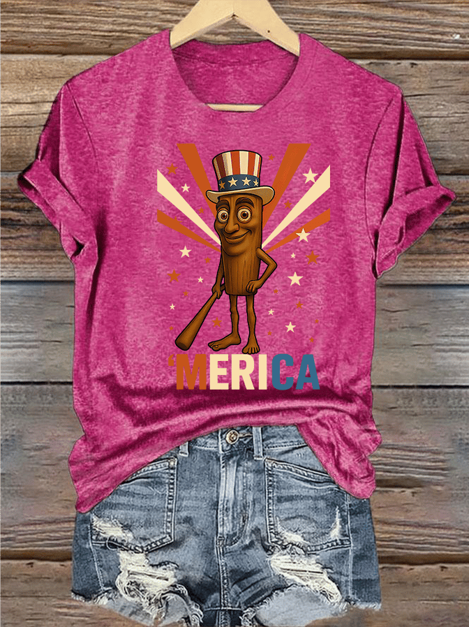 Women's MERICA Print T-Shirt