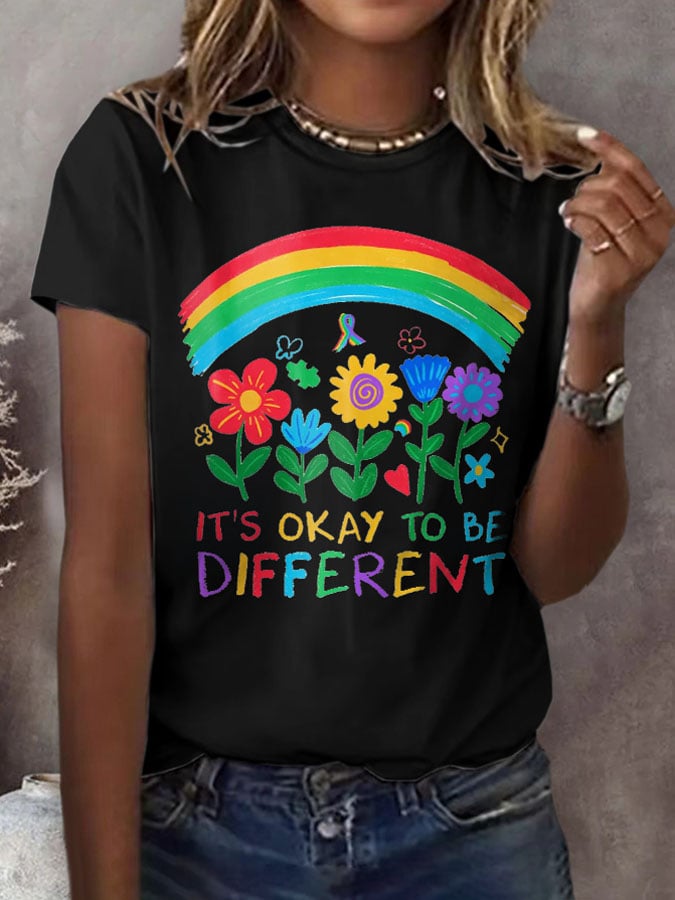 Women's Autism Print T-Shirt