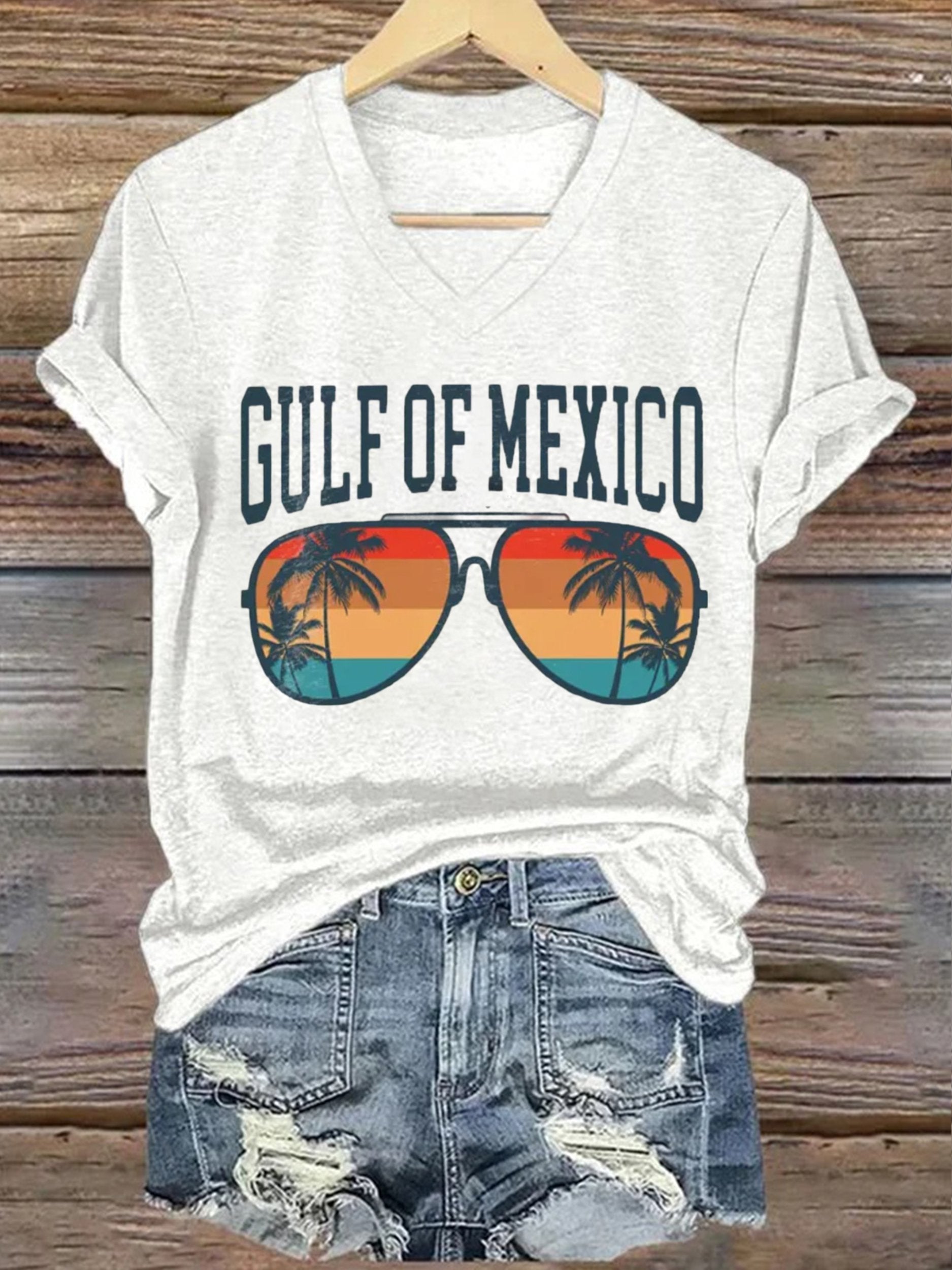 Women's Gulf of Mexico Printed Short-Sleeved T-Shirt