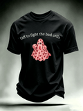 Men's Off to fight the bad cells Print T-Shirt