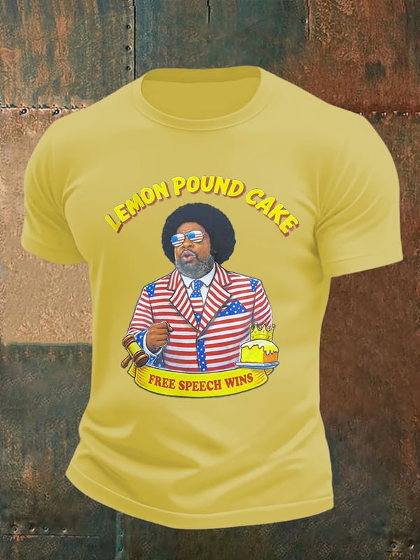Men's Lemon Pound Cake  Printed T-Shirt