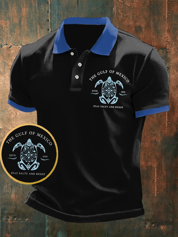 Men's Gulf Of Mexico Printed POLO Shirt