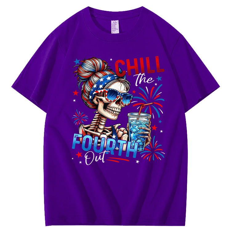 Chill The Fourth Out 100% Cotton T-Shirt