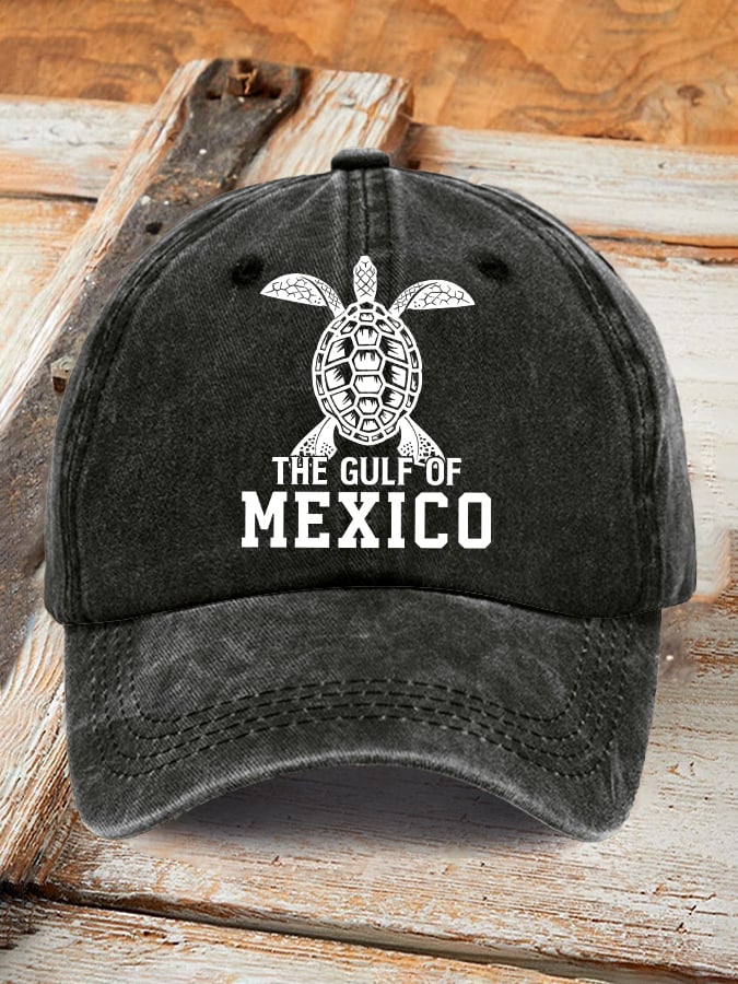 Retro Gulf Of Mexico Stay Salty And Resist Printed Baseball Cap