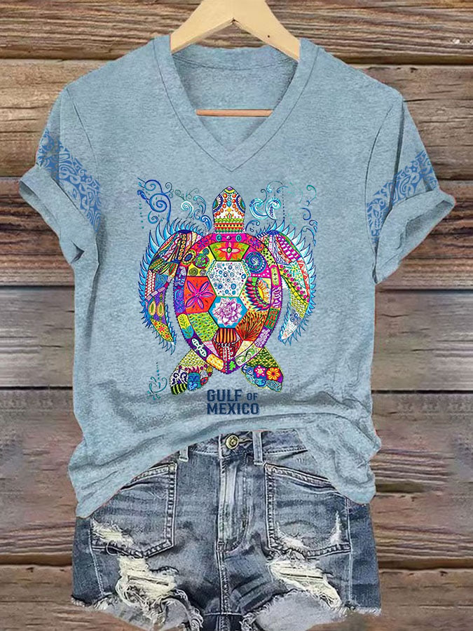 Women's Gulf Of Mexico Print T-Shirt