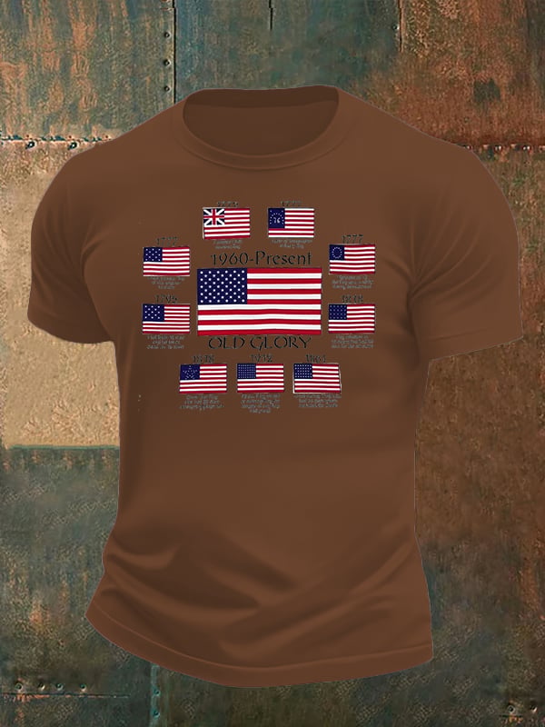 Men's  OLD GLORY Print T-Shirt
