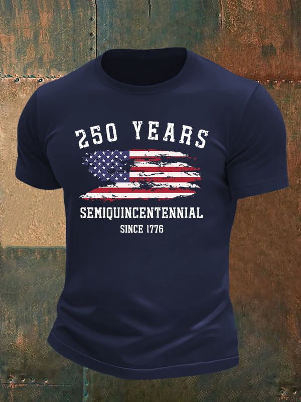 Men's 250 Years Semiquincentennial Since 1776 T-Shirt