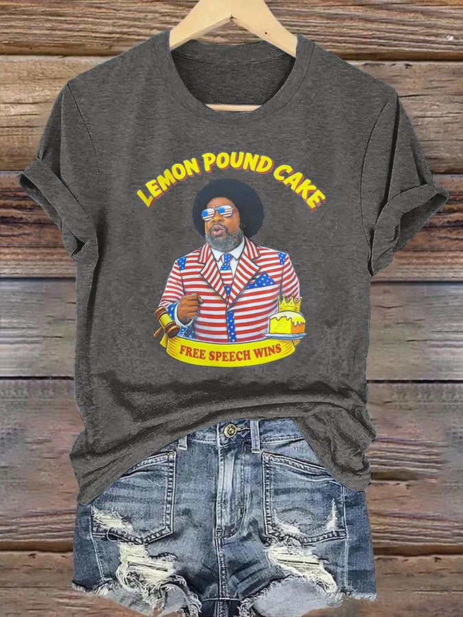 Women's   Lemon Pound Cake  Printed T-Shirt