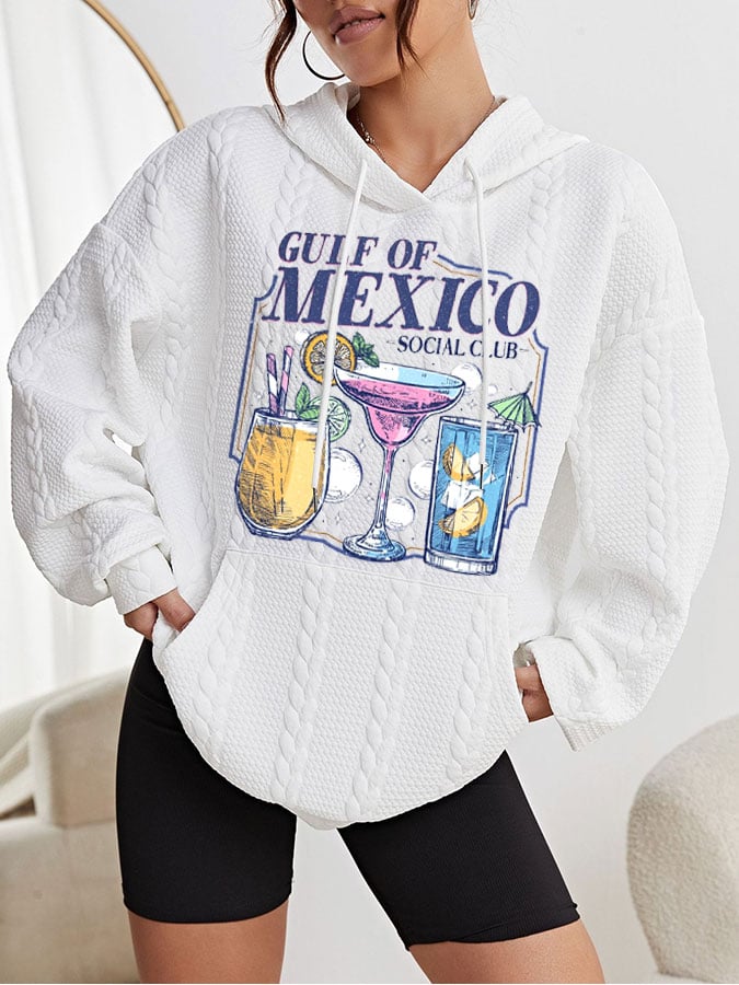 Women's Gulf Of Mexico Printed Hooded Sweatshirt