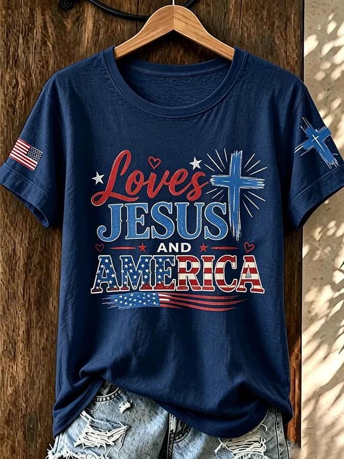 Women's Casual Faith Graphic Print T-Shirt