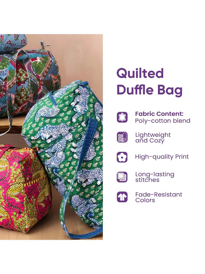 Hippie Van Quilted Duffel Bag