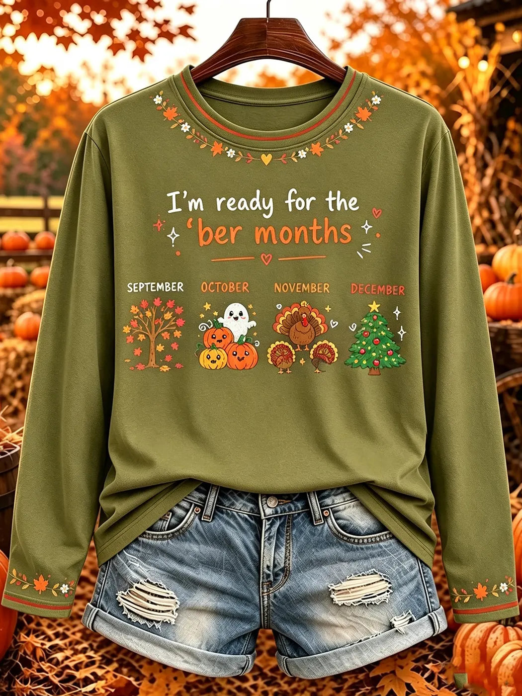 "i'm Ready For The 'ber' Months" Women's Long-sleeve T-shirt