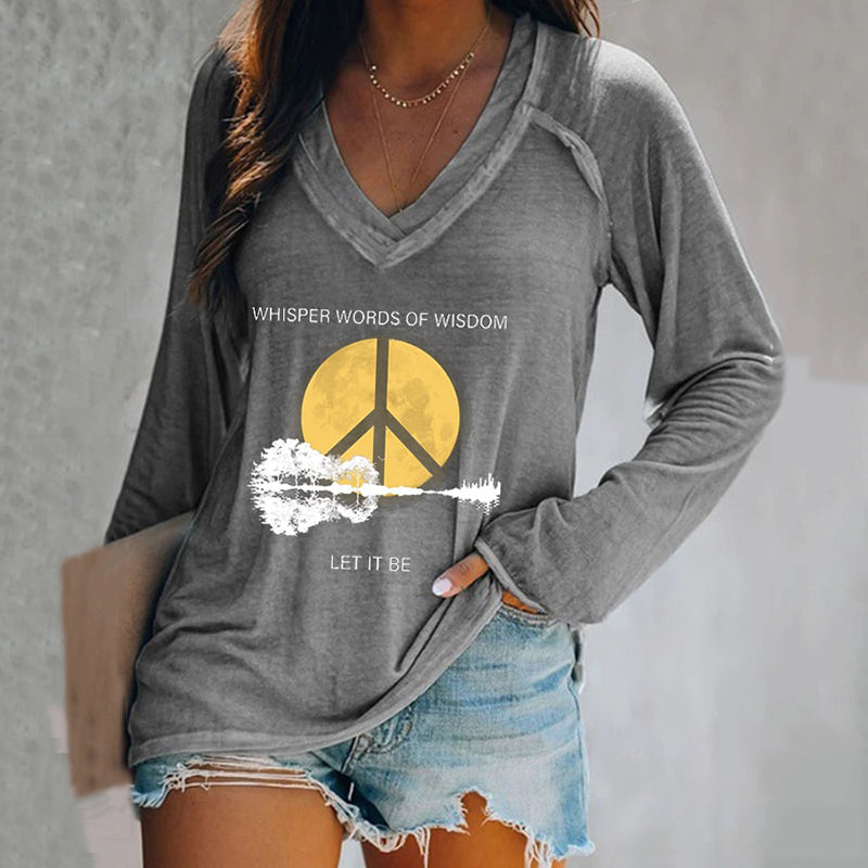Whisper Words Of Wisdom Let It Be Print T-Shirt
