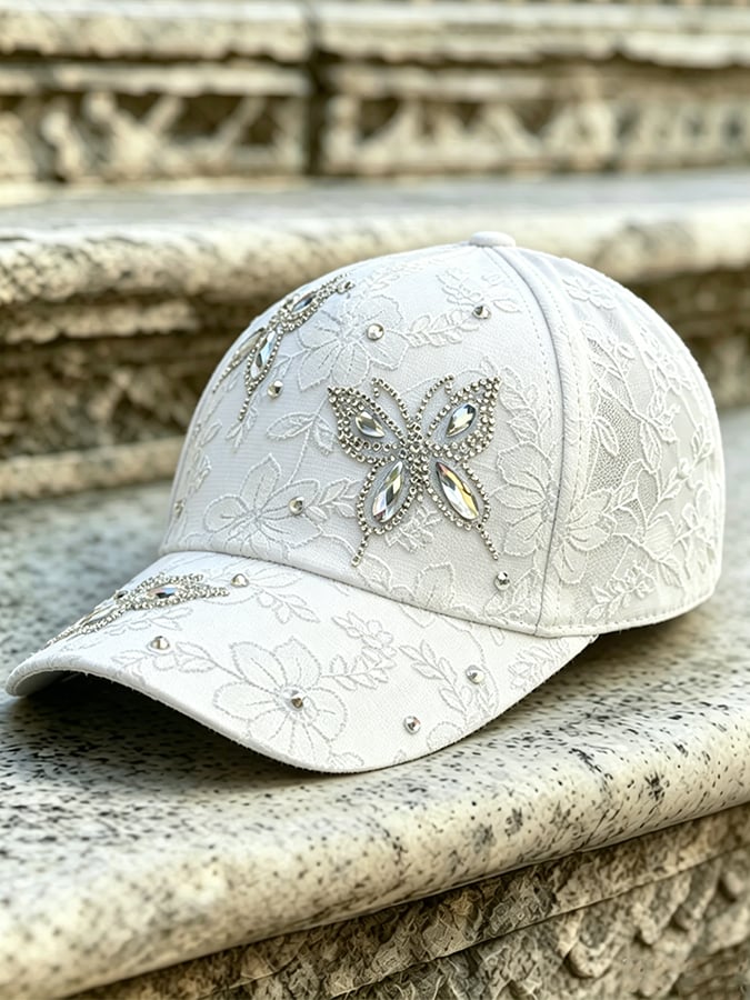 Unisex Pink Floral Print Hat