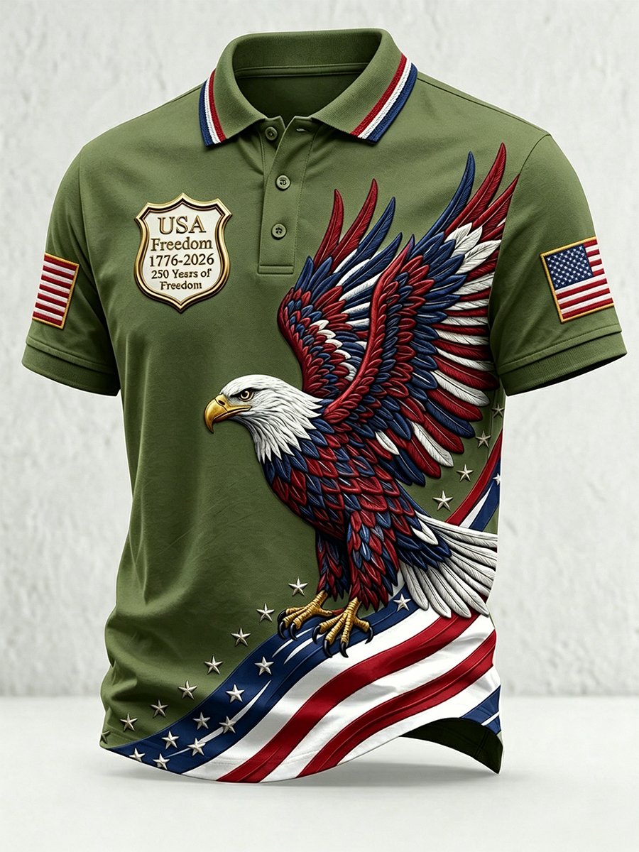 Men's U.S. 250th Anniversary Short-Sleeve Polo Shirt