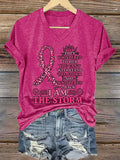 Women'S Breast Cancer Printed T-Shirt