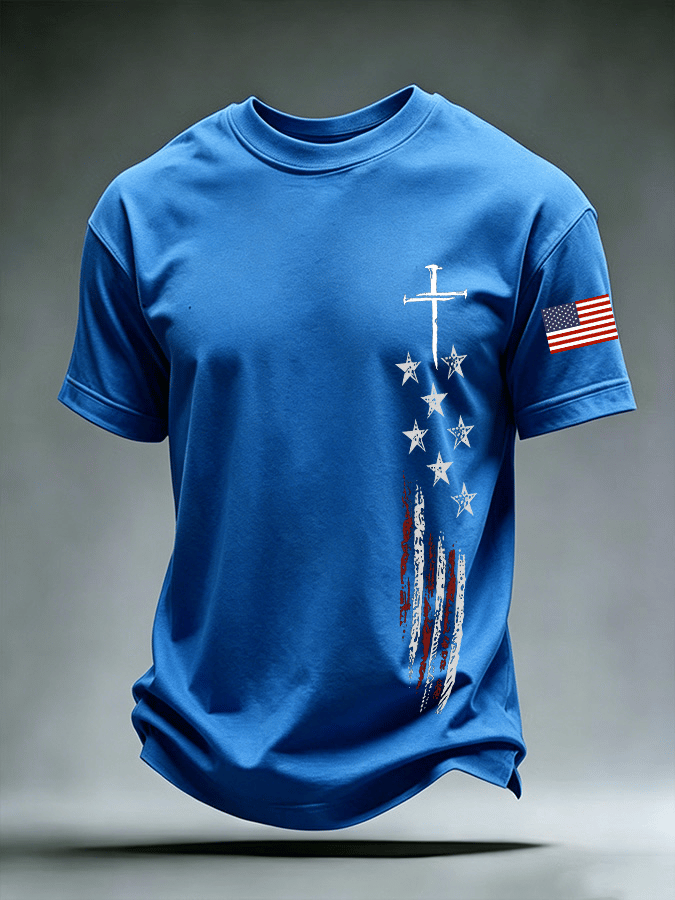 Men's Casual Printed Short-Sleeve T-Shirt