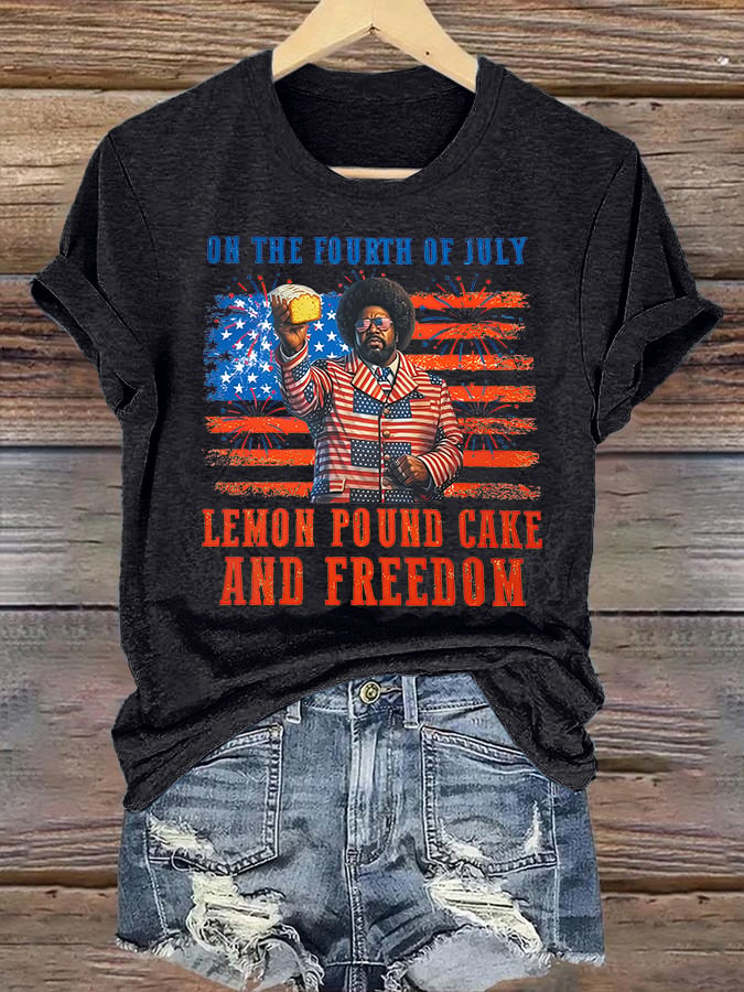 Women's   Lemon Pound Cake  Printed T-Shirt