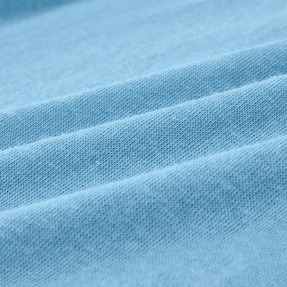 Men's Cotton Linen  Short Sleeve V Neck  T-Shirt