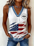 Women's 250th Anniversary Printed V-Neck Vest