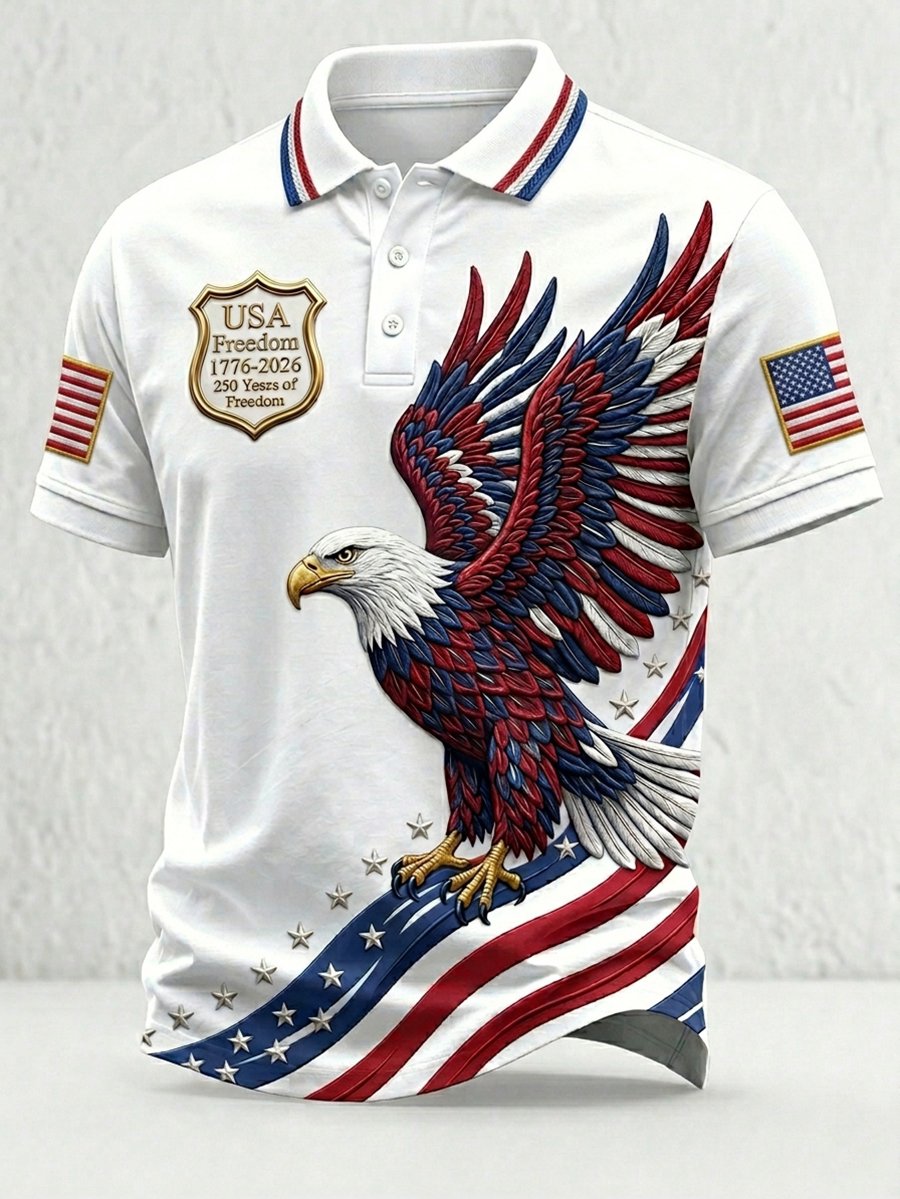 Men's U.S. 250th Anniversary Short-Sleeve Polo Shirt