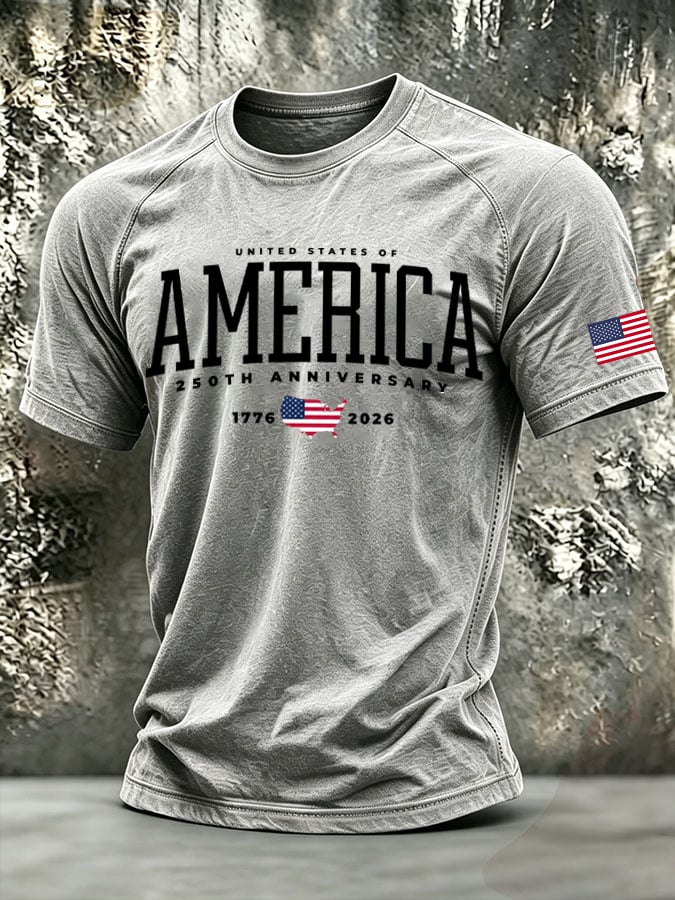 Men's UNITED STATES OF AMERICA 250 YEARS Short-Sleeve T-Shirt