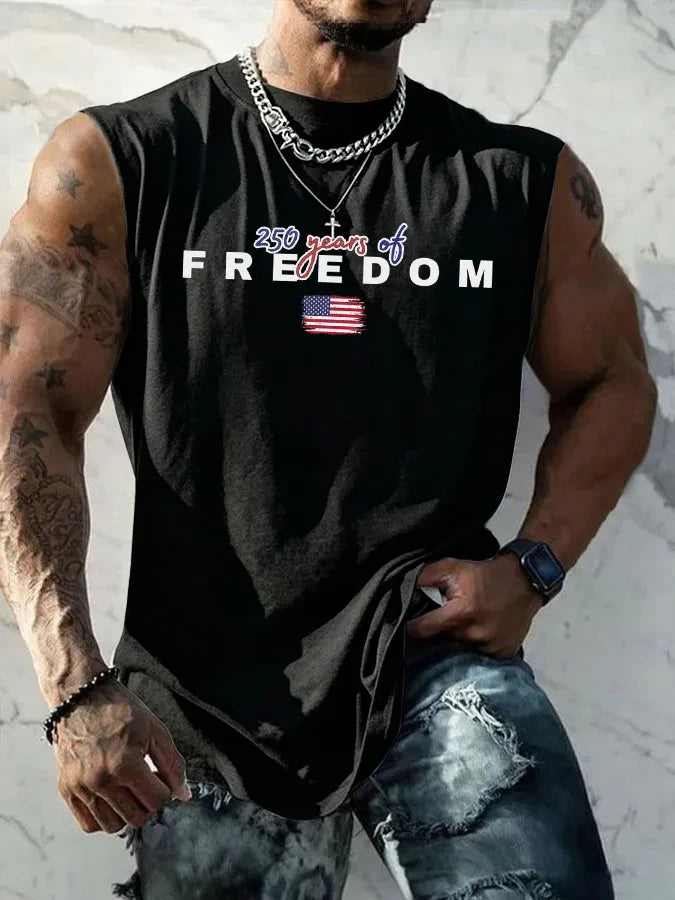 Men'S Sleeveless Casual Cotton And Linen T-Shirt