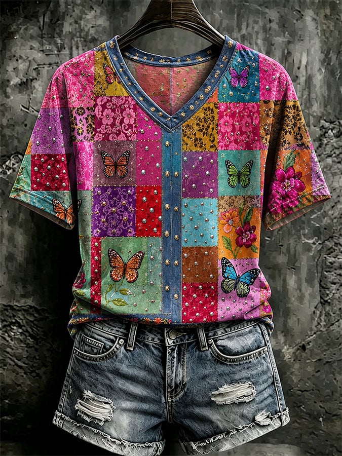Women's Casual Print Short-Sleeve T-Shirt