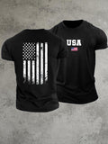 USA 250th Anniversary  Pattern 100% Cotton T-Shirt
