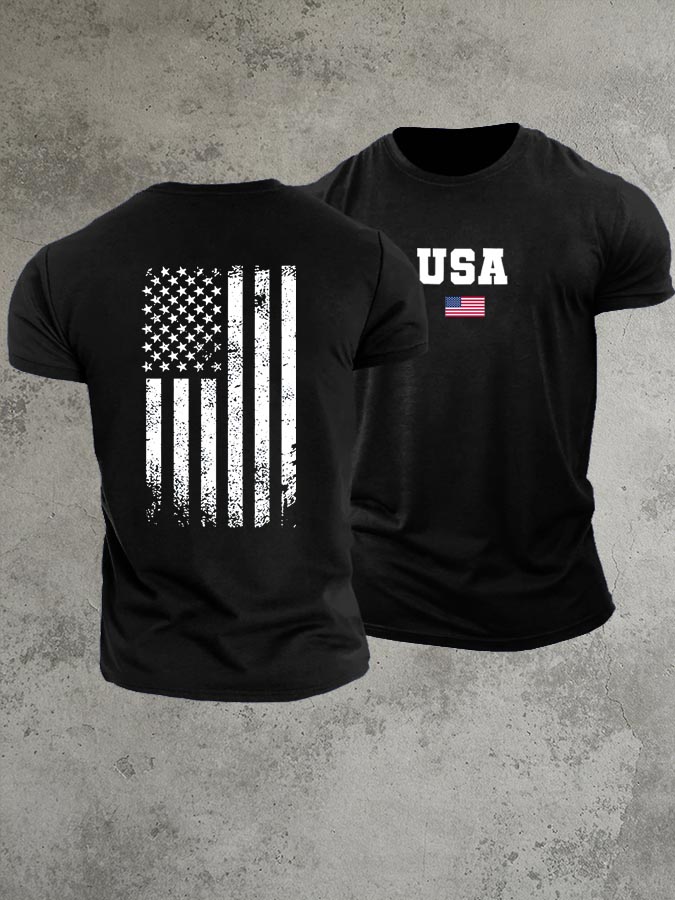 USA 250th Anniversary  Pattern 100% Cotton T-Shirt
