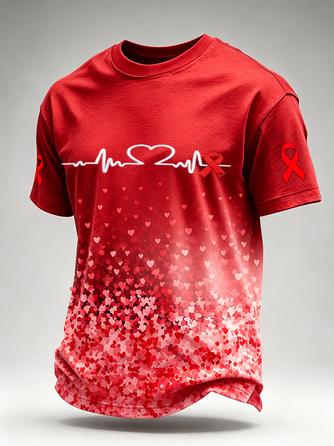 Men's Blood Cancer Awareness Graphic T-Shirt