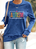 Women'S  Autism Acceptance Casual Sweatshirt
