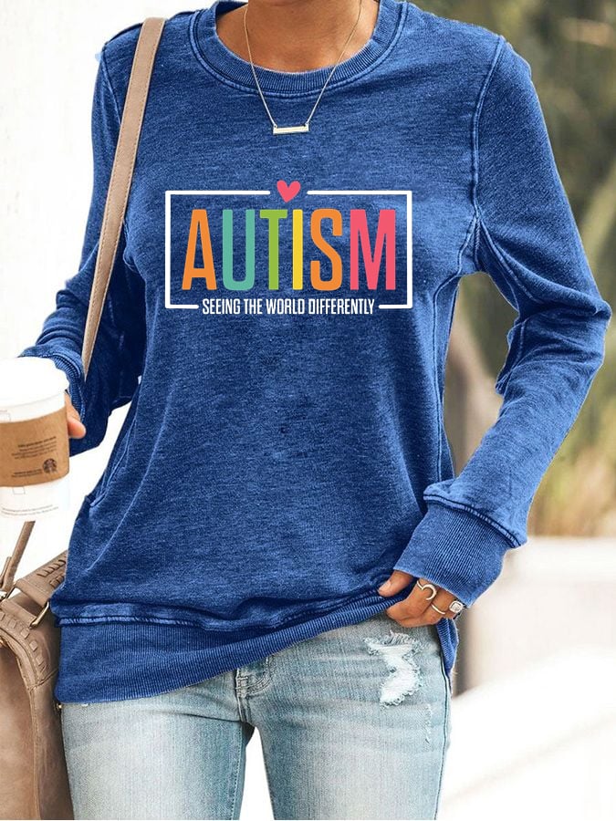 Women'S  Autism Acceptance Casual Sweatshirt