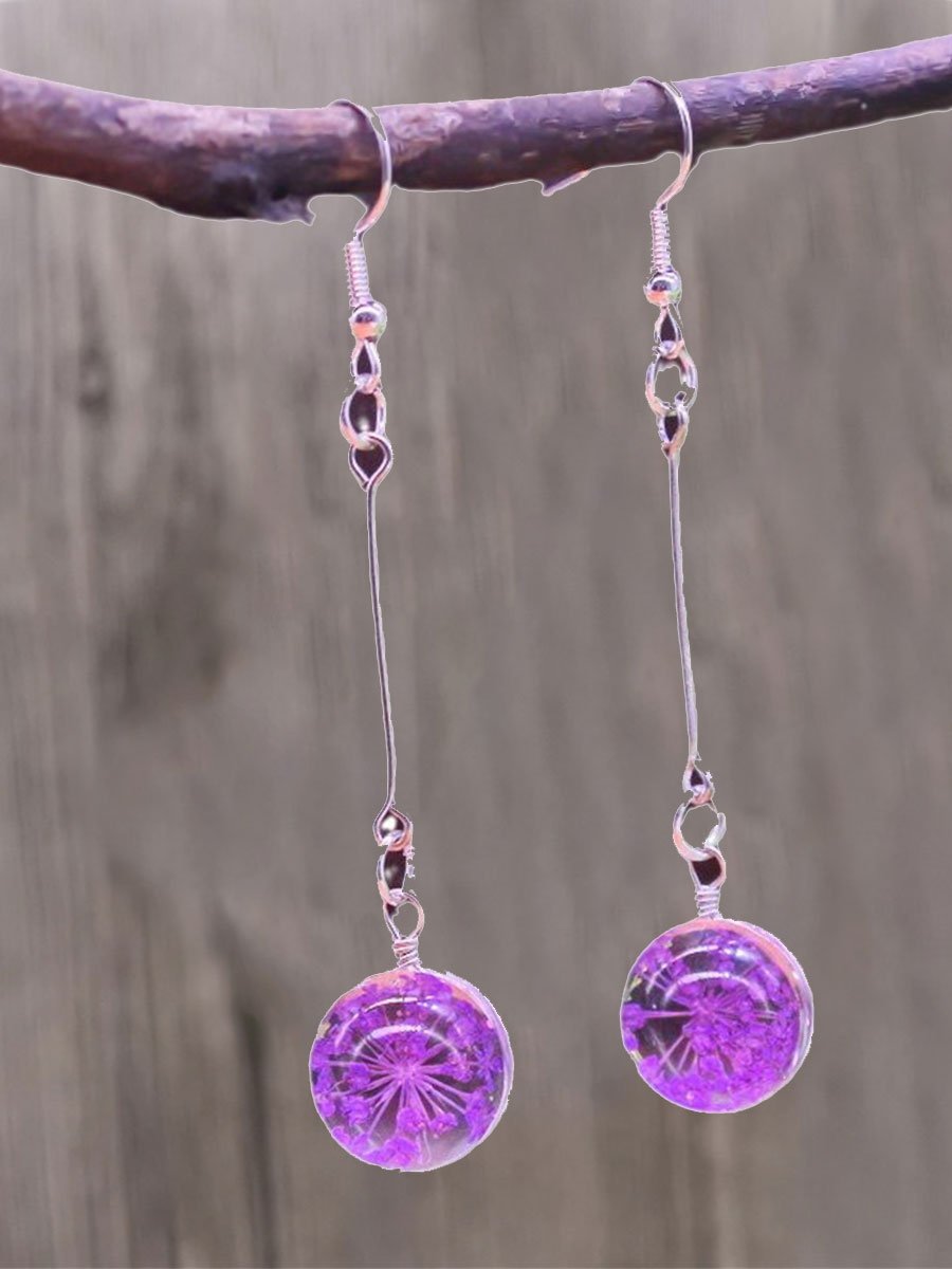 Alzheimer's Awareness Dementia Forget Me Not Earrings