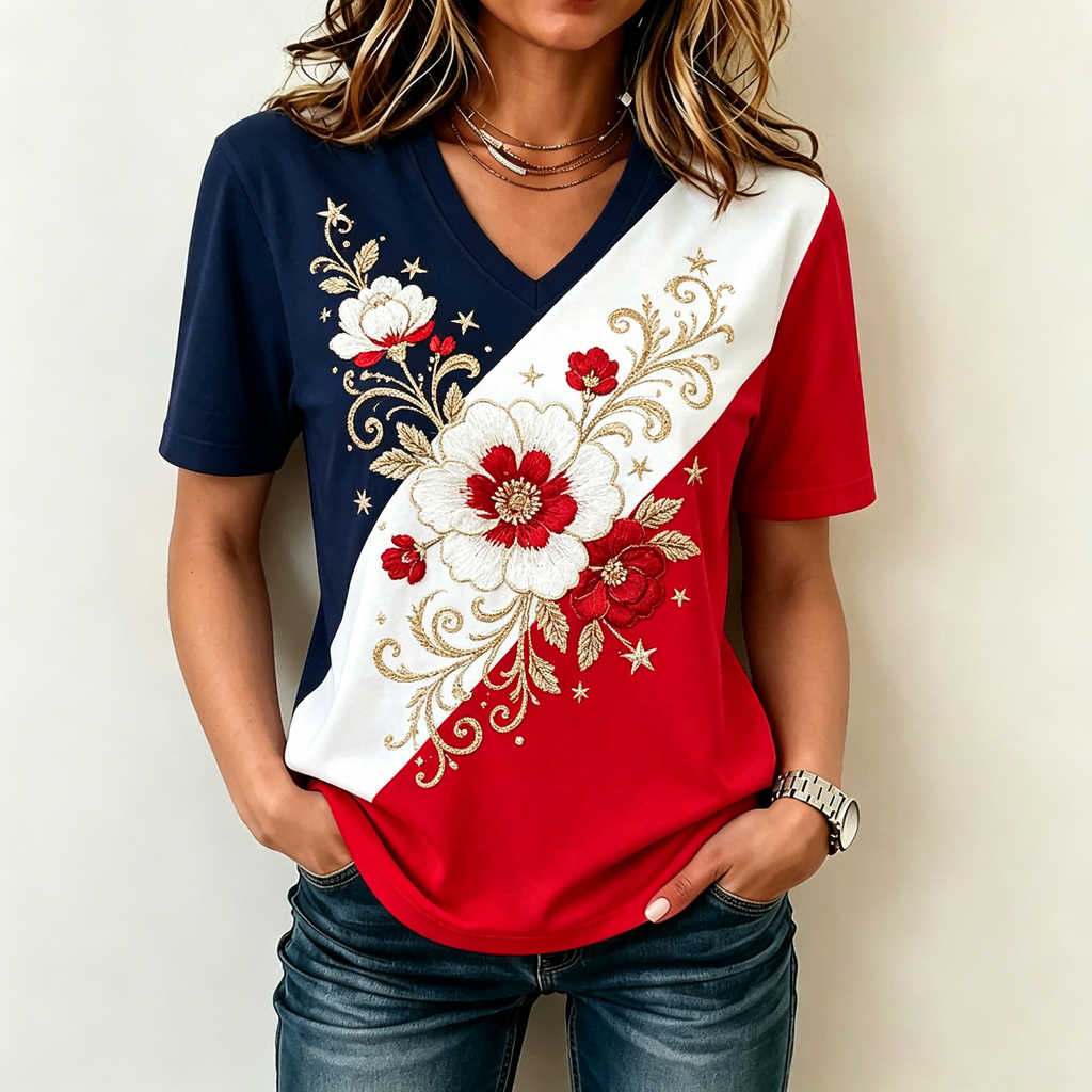 American Patriot V-Neck T-Shirt — Anniversary Edition