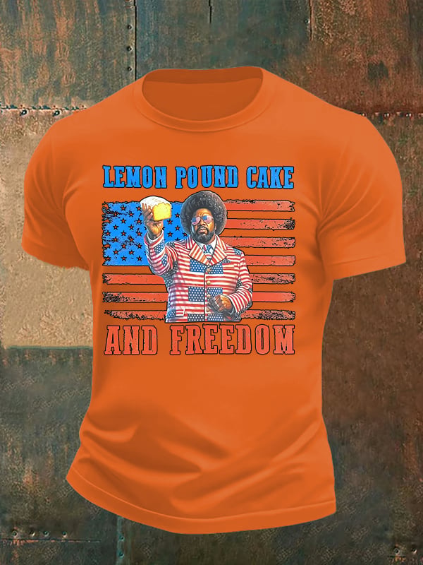 Men's Lemon Pound Cake  Printed T-Shirt