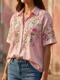 Women's Breast Cancer Awareness & Prevention Art Design Short-Sleeve Shirt
