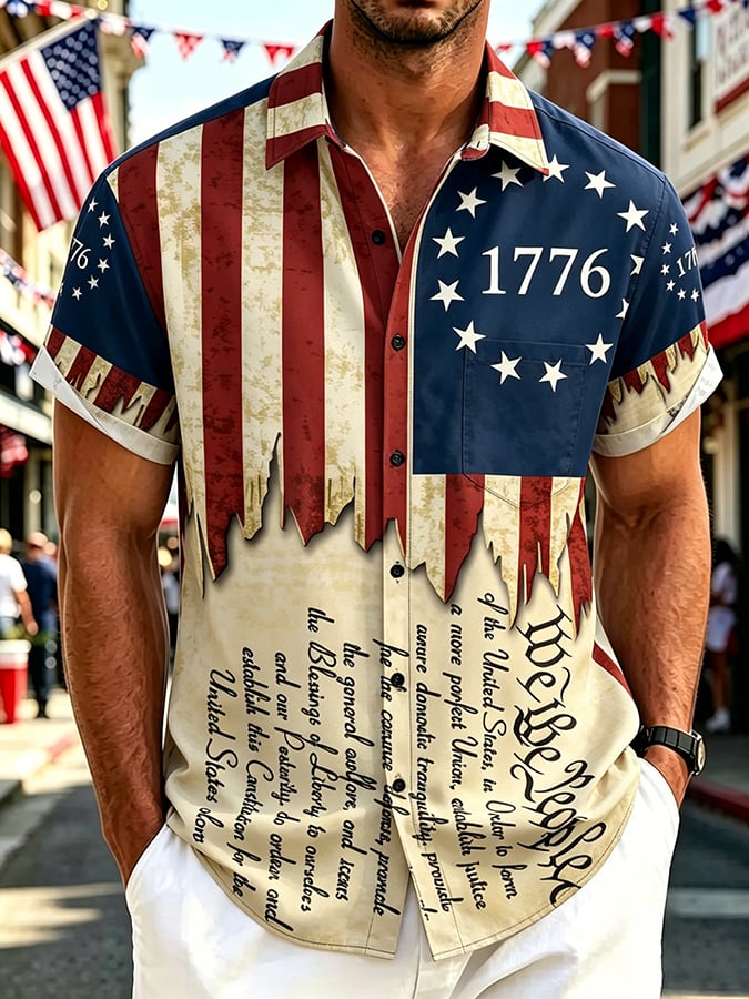 Men's vintage American 250th anniversary shirt