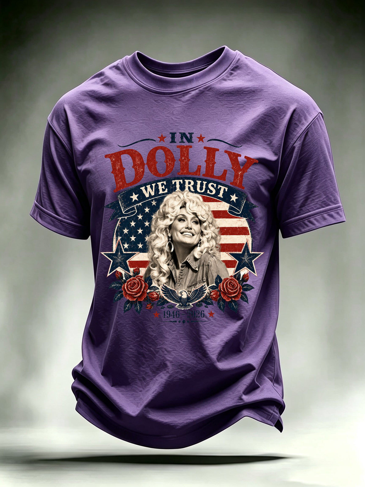 Men's Vintage Country Music Tribute Parton Tour T-Shirt