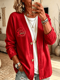 Women's Casual Printed Cardigan