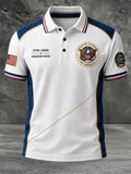 Men's Casual USA 250th Anniversary Print Polo Shirt