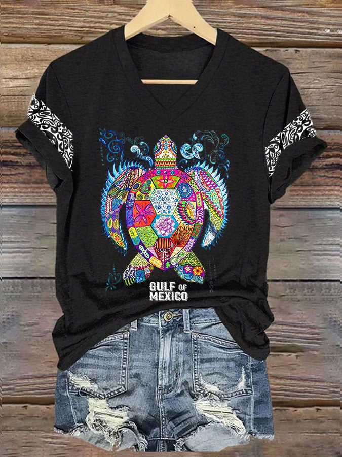 Women's Gulf Of Mexico Print T-Shirt