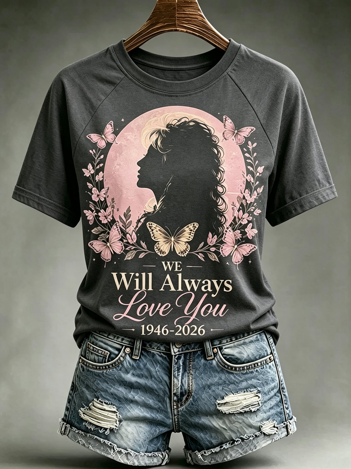 Women's Rip Country Music Lover Queen of Country Print T-Shirt