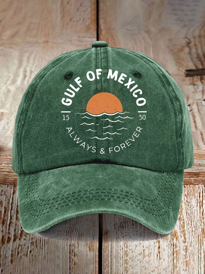 Gulf Of Mexico Print Baseball Cap