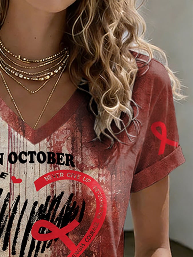 Women's Casual Print Short-Sleeve T-Shirt