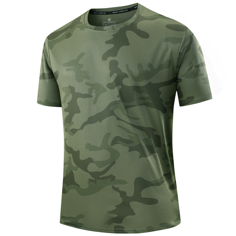 Men's Camouflage Quick-Dry Breathable Outdoor Short-Sleeve Shirt