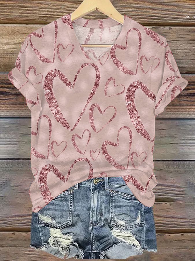 Women'S Breast Cancer Awareness Round Neck T-Shirt