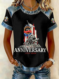 Women's 250th Anniversary Printed Short-Sleeved T-Shirt