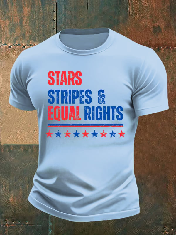 Men's The Stars and Stripes Print T-Shirt